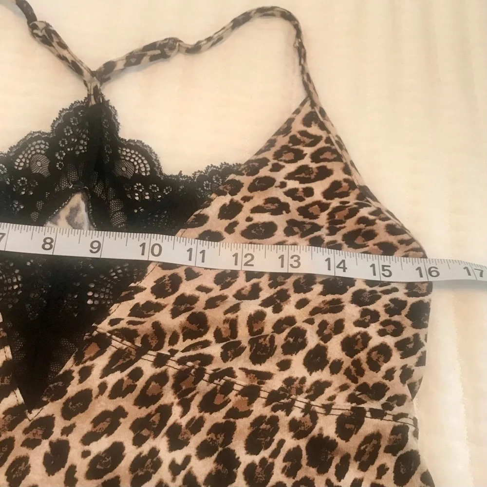Leopard With Lace Lingerie Size Medium